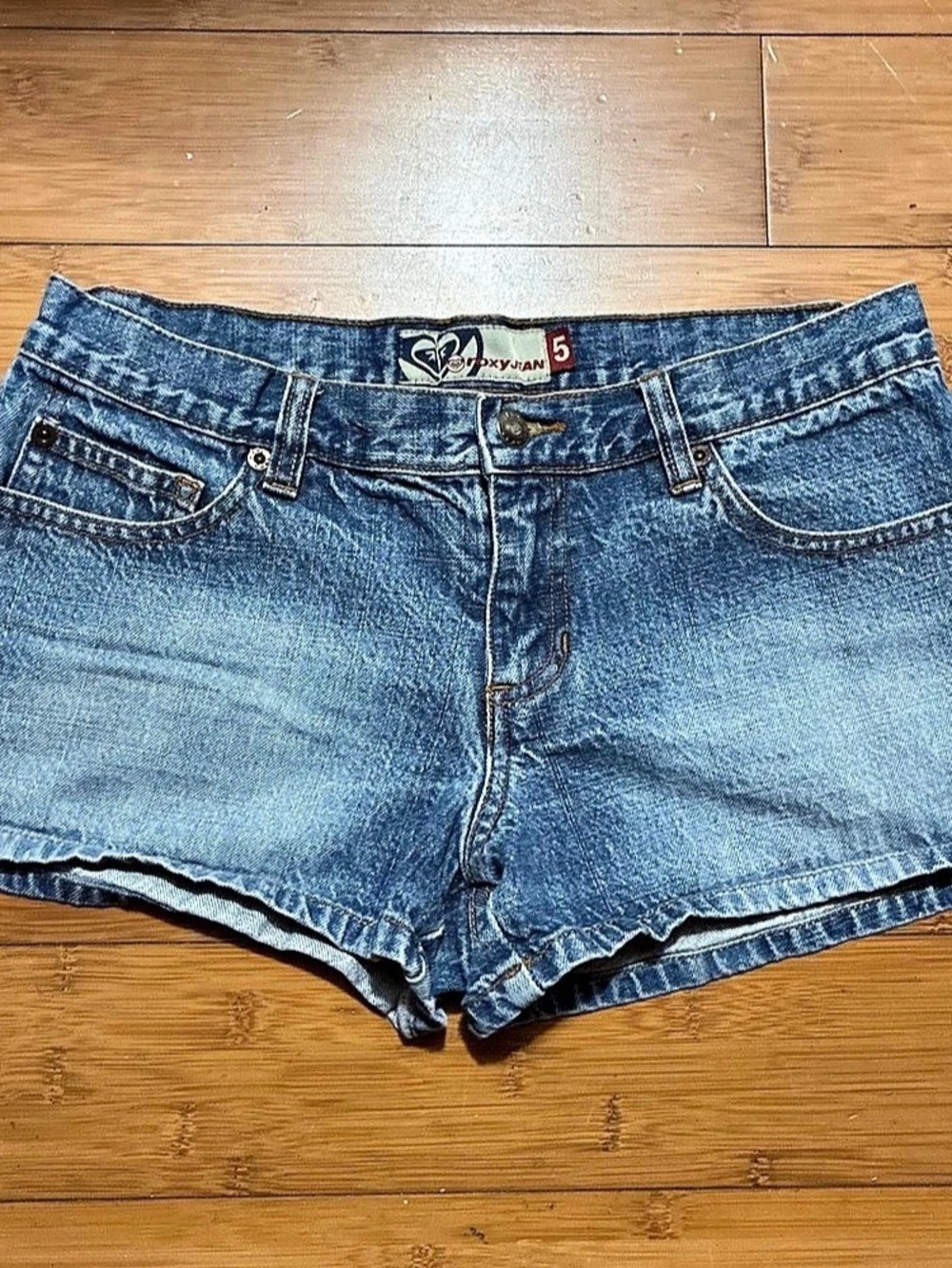 Roxy Denim Jean Shorts Size 5 Blue